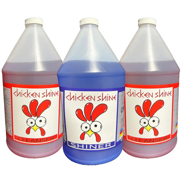 🐔 Golden Egg Deal #2 🐔: Best Value 2 Gallon Cleanser & 1 Gallon Shiner Combo Chicken Shine
