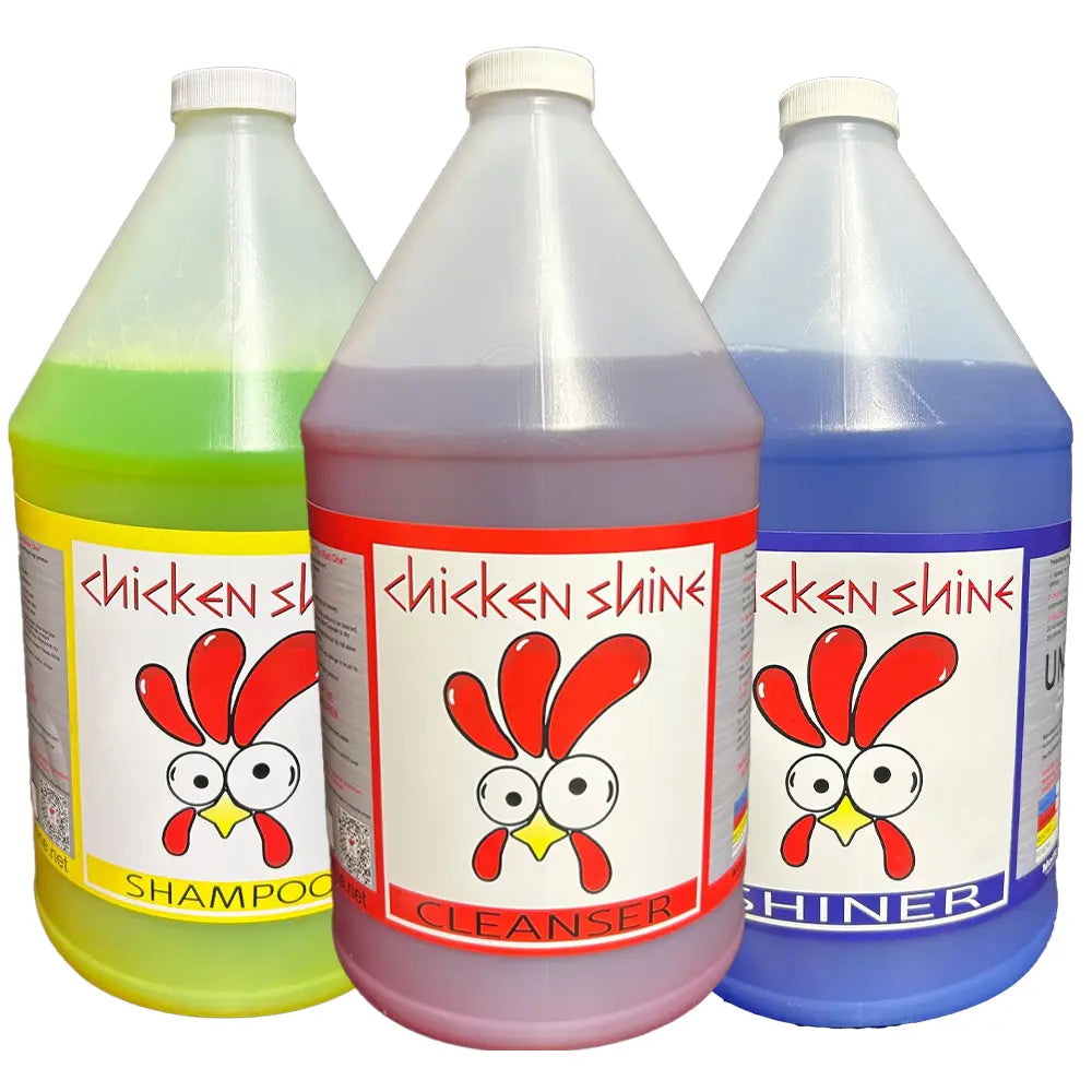 🐔 Golden Egg Deal 🐔: Complete 3 Gallon 3-Step UTV Wash Kit (Cleanse, Shampoo, Shine) Chicken Shine