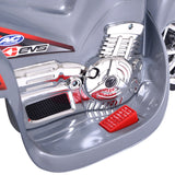 Gray 3-Wheel Electric Ride-On Motorcycle for Kids - Battery Powered Toy Bicycle