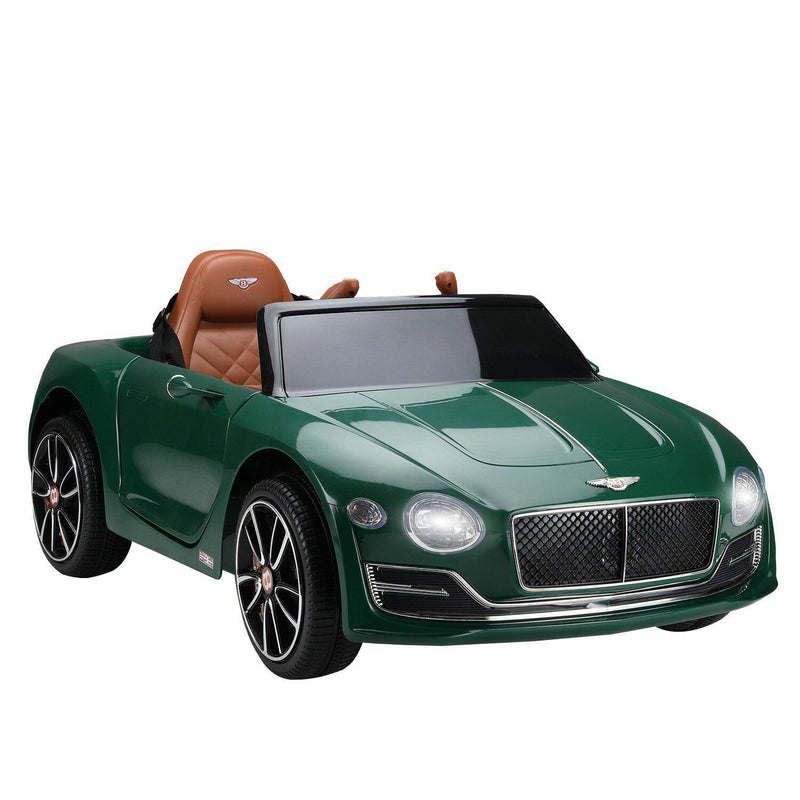 Green Bentley Kids Ride-On Car with Parental Remote Control - 12V, 2 Speed, Ages 3-6