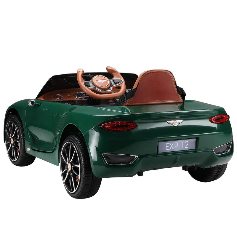 Green Bentley Kids Ride-On Car with Parental Remote Control - 12V, 2 Speed, Ages 3-6