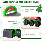 Green Electric Kids Train Toy with Unique Design and Stickers