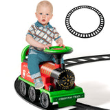 Green Electric Kids Train Toy with Unique Design and Stickers