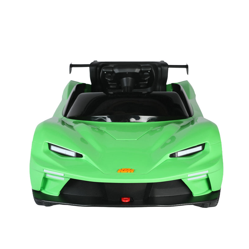 Green Electric Ride-On Car with Remote Control, MP3 Player, and 3 Speed Options for Kids