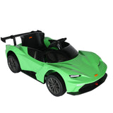 Green Electric Ride-On Car with Remote Control, MP3 Player, and 3 Speed Options for Kids