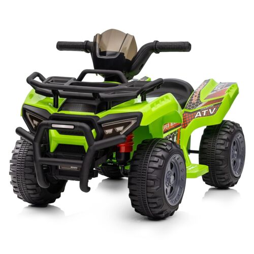 Green Hikiddo Kids ATV 6V Ride On Toy Car with Music for Toddlers