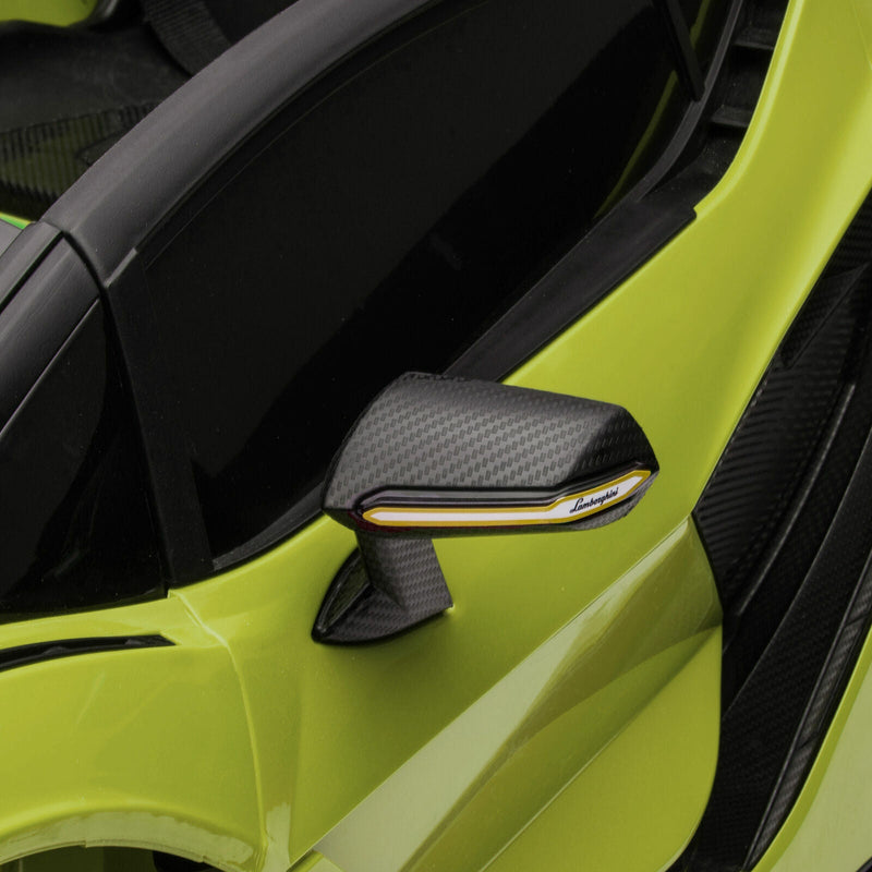 Green Lamborghini SIAN 12V Kids Ride On Car with Remote Control - Rechargeable Toy