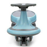 Gymax Kids' Blue Wiggle Car with Flashing Wheels - Fun Ride-on Toy for Toddlers and Kids