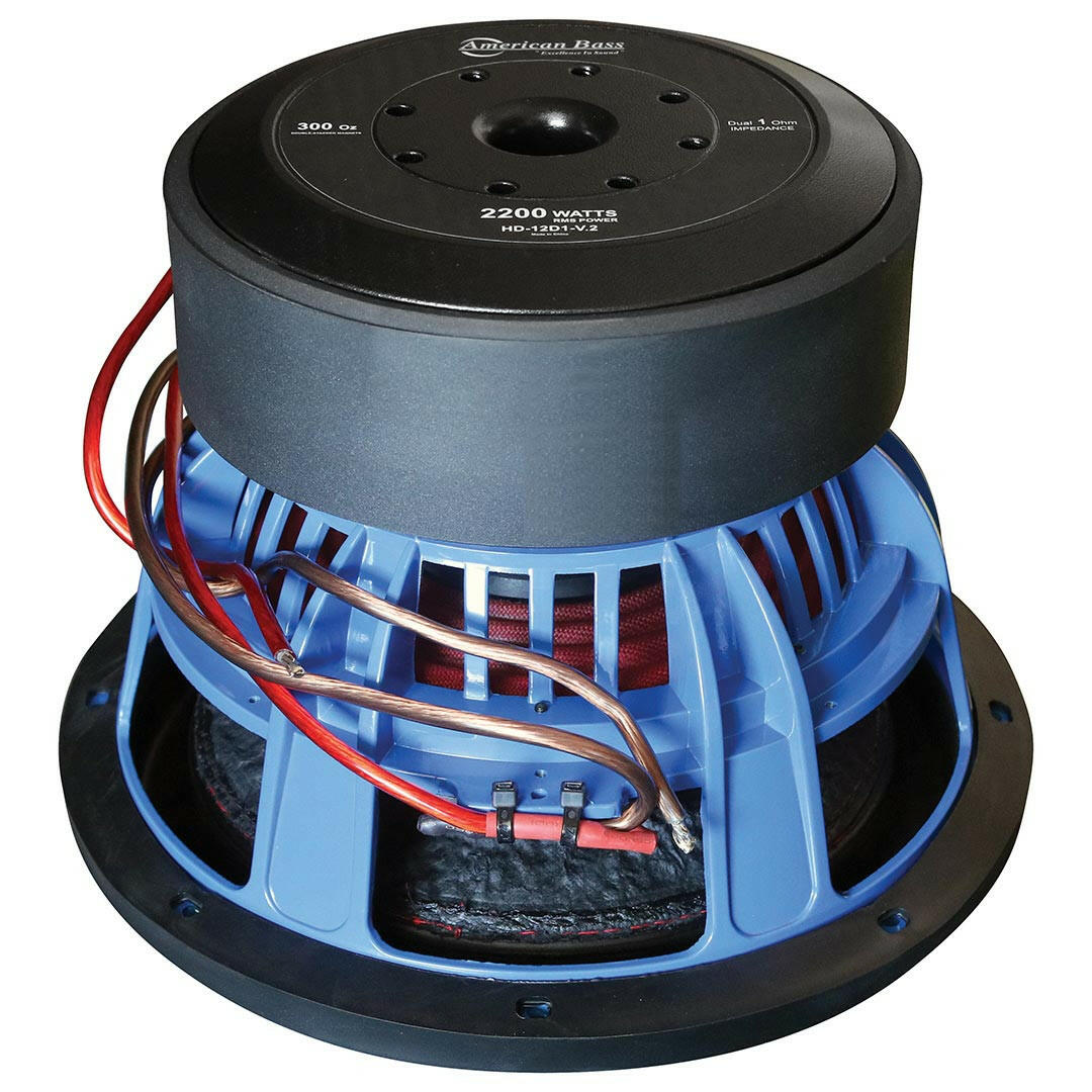 HD 12″ Car Subwoofer | 2000 Watts RMS | Dual Voice Coil 1 Ohm or 2 Ohm
