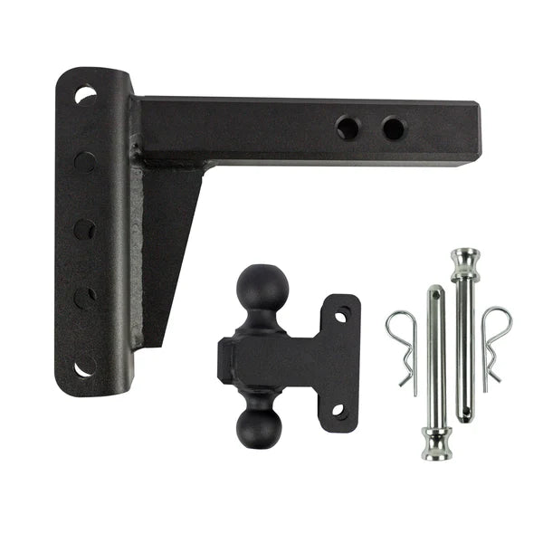 Heavy Duty 4” Drop/Rise Hitch 2" Box Steel Shank