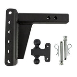Bulletproof Heavy Duty 6” Drop/Rise Hitch - 2" Box Steel Shank