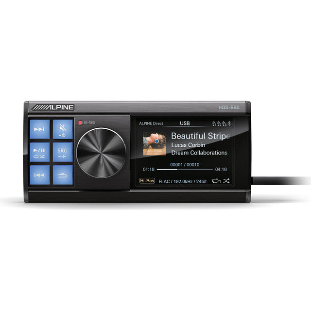 Alpine HDS-990 Status Series High-Resolution Digital Media Audio Source (Does Not Play Discs) Alpine