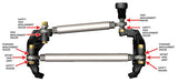 7/8 Inch Offset Heim Steering Kit No Tubing