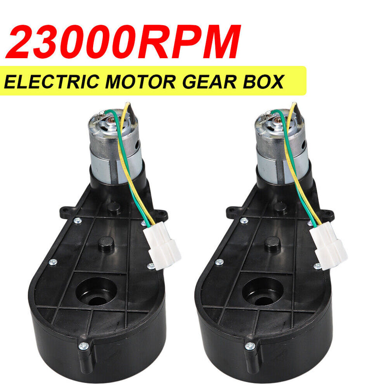 High-Speed 12V Electric Motor and Gear Box Combo for Kids' Power Wheels Ride On Toys