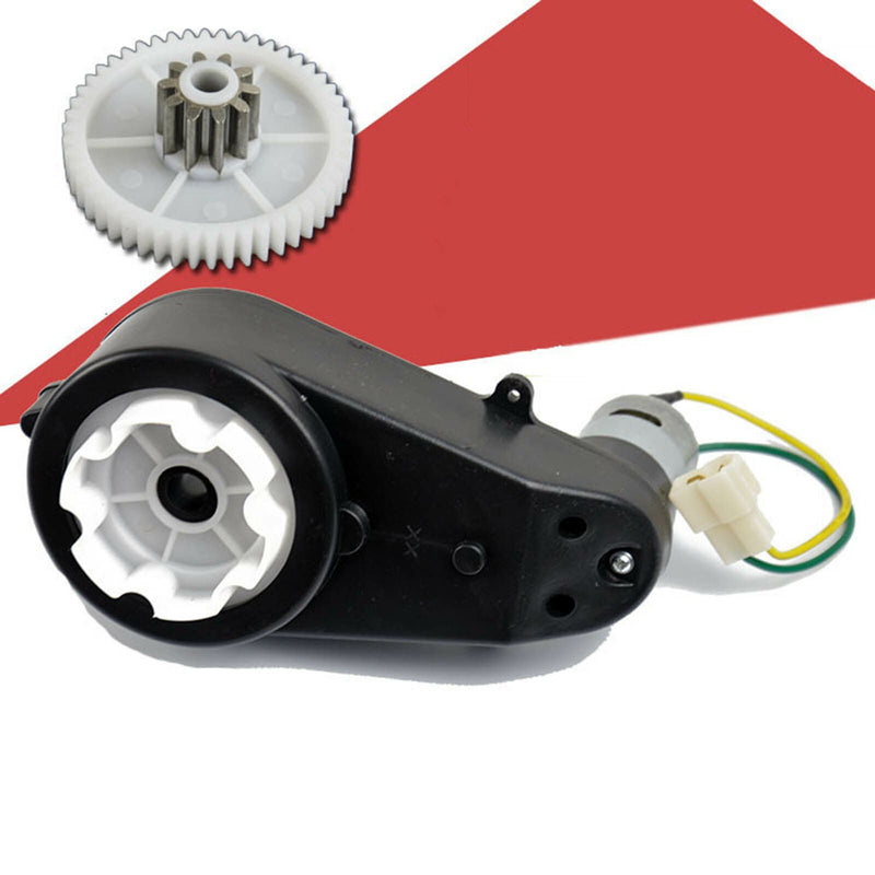 High-Speed 12V Motor and Gearbox for Ride-On Toys - Compatible with Power Wheels and Jeep Models - 30000RPM