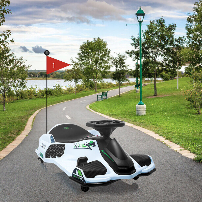 High-Speed Drift Ride-On Car for Kids with Music and LED Lights - 24V