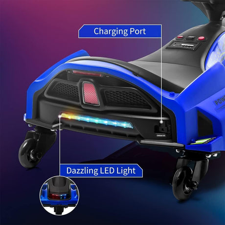 High-Speed Electric Drift Car for Kids - 24V Ride-On Drifting Cart