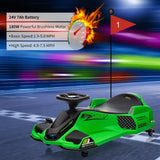 High-Speed Electric Drift Car for Kids - 24V Ride-On Drifting Cart
