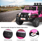 HoneyJoy 12V Kids Ride On Truck with Remote Control and Storage - Pink