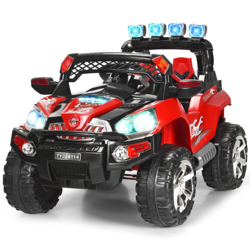 HoneyJoy 12V RC Truck Car with LED Light and MP3 Player - Perfect Christmas Gift for Kids