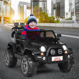 HoneyJoy 2 Seater Ride On Truck for Kids - 12V RC Electric Vehicle with Storage