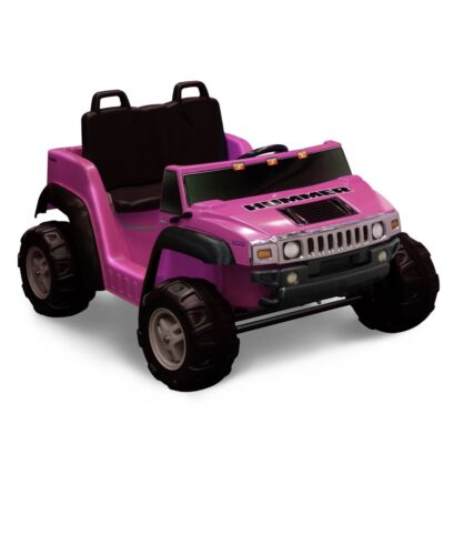 Hot Pink 2-Seater Hummer H2 Ride-On Car for Kids - Rechargeable and Ready to Roll!