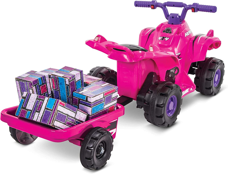 Hot Pink Mini Quad Electric Ride on Car for Kids