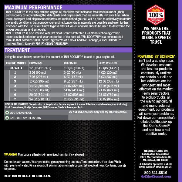 Hot Shot's Secret TBN Booster - Fortified Oil Stabilizer (HSSTBN32Z)