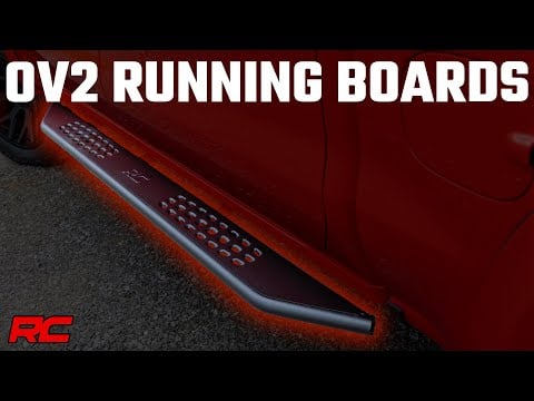 Rough Country OV2 Running Boards Side Step Bars 2-Door Ford Bronco 4WD 2021-2026 14004