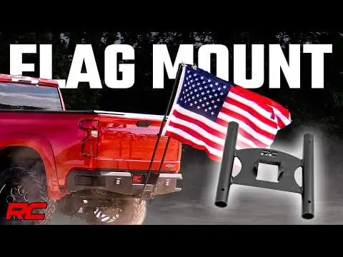 Rough Country Universal 2 Inch Hitch Dual Flag Pole Holder 117500