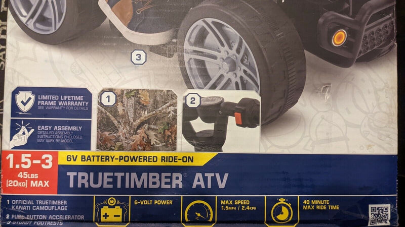 Huffy True Timber Camo Mini Quad ATV 6V Battery Powered Ride-On - Brand New in Box