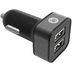 iEssentials 2.4-Amp Dual USB Car Charger (Black) TekShack