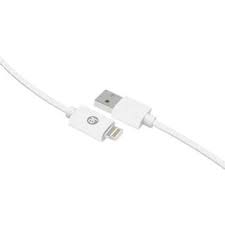 iEssentials Charge and Sync Braided Lightning to USB Cable (120 inch, White) TekShack
