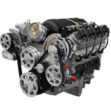 GM LS Compatible Front Accessory Drive - Full Serpentine with Alternator | Power Steering | Water Pump | Brackets and Bolts