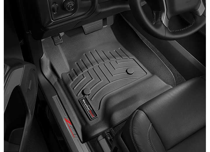 14-17 SILVERADO/SIERRA 1500/15-17 GM 2500/3500 CREW/DBL W/O FLOOR 4X4 SHIFTER FRONT FLOORLINR BLK