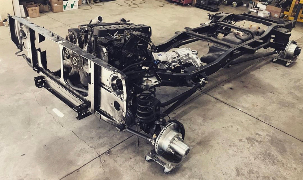 72-93 Dodge Front Coil Conversion Suspension Axle Swap Kit (03-13 ram axle) Far From Stock