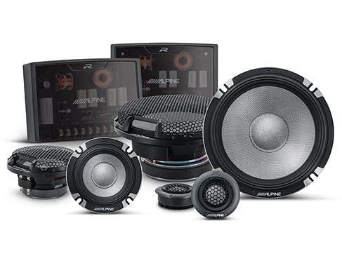 Alpine R2-S653 6.5" 3-Way Component Speakers (Pair) Alpine