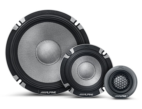 Alpine R2-S653 6.5" 3-Way Component Speakers (Pair) Alpine