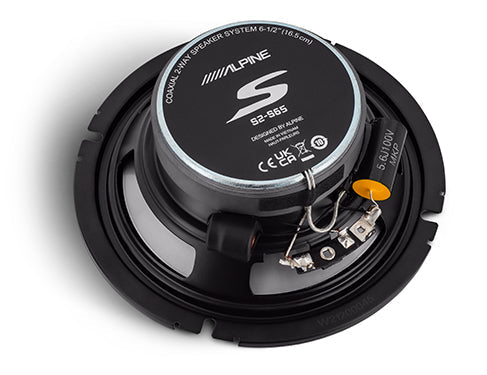 Alpine S2-S65 | 6.5" 2-Way Coaxial Speakers (Pair) Alpine