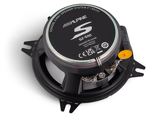 Alpine S2-S40 | 4" 2-Way Coaxial Speakers (Pair) Alpine