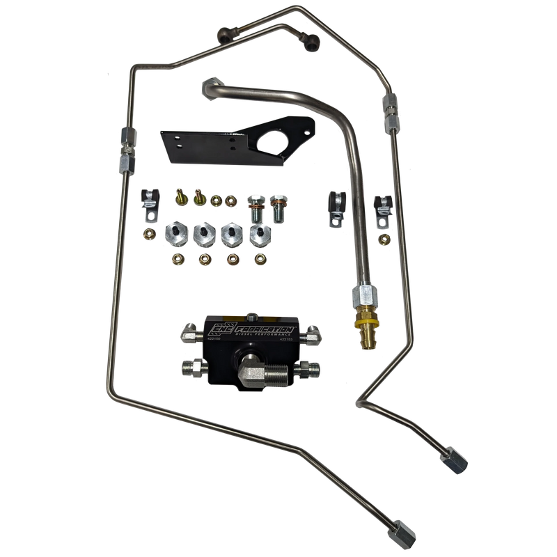 CNC Fab 4-Line Feed Fuel Line Kit - 6.0 Powerstroke (2003-2007)