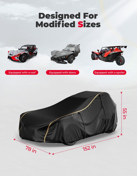 Full Cover with Reflective Strips for Polaris Slingshot 2015-2025