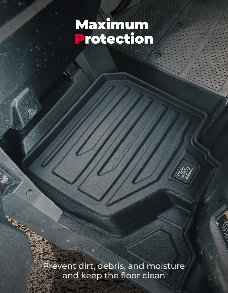 Floor Mats TPE All-Weather Anti-Slip Liners for Pioneer 1000-6 (4 Pcs)