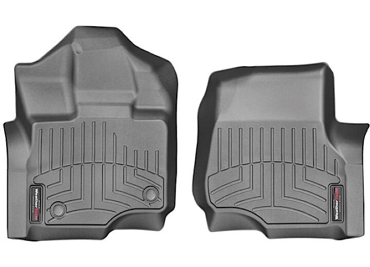 15-C F150 SUPERCREW/SUPERCAB (W/1ST ROW BUCKET SEATING) W/DUAL FLOOR POSTS FRONT FLOORLINER BLACK