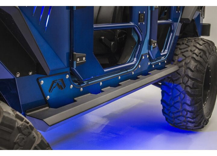 07-17 JEEP JK UNLIMITED 4 DOOR LIGHT ROCK SIDERS MATTE BLACK