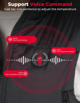 Heated Vest by Voice and APP Temp Control with Battery Pack