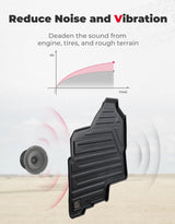 Floor Mats TPE All-Weather Anti-Slip Liners for Pioneer 1000-6 (4 Pcs)