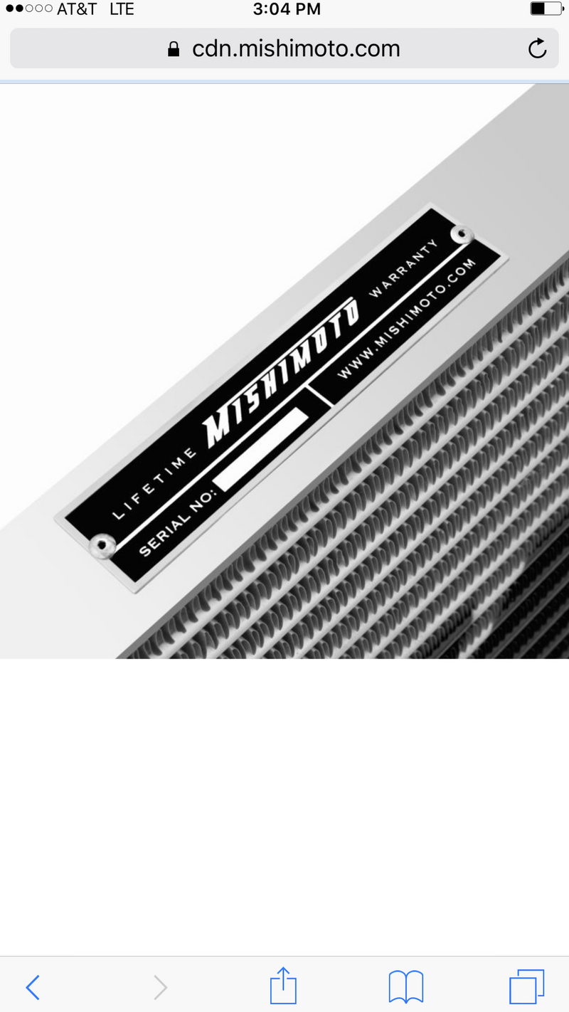 1st Gen Dodge Intercooler Mishimoto