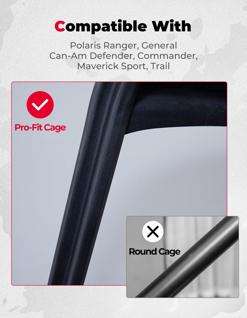 UTV Whip Light Flag Mounts fit Pro-Fit Cage