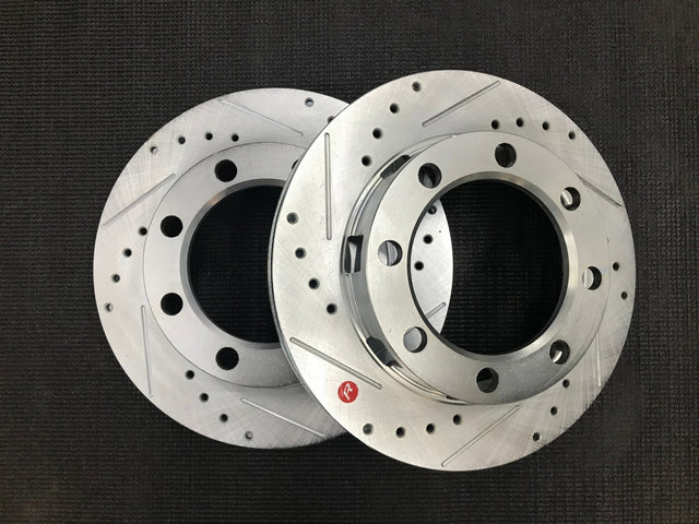 Drilled Slotted Rotor Upgrade for our 8x6.5 disc conversion kits Far From Stock